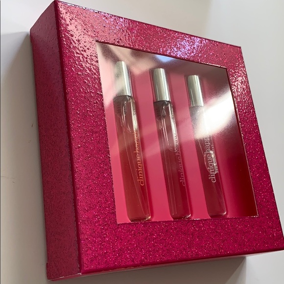 3Pc Clinique Happy In Bloom Happy Heart Gift Set Box Trio Christmas Valentine 💘 - Picture 7 of 10